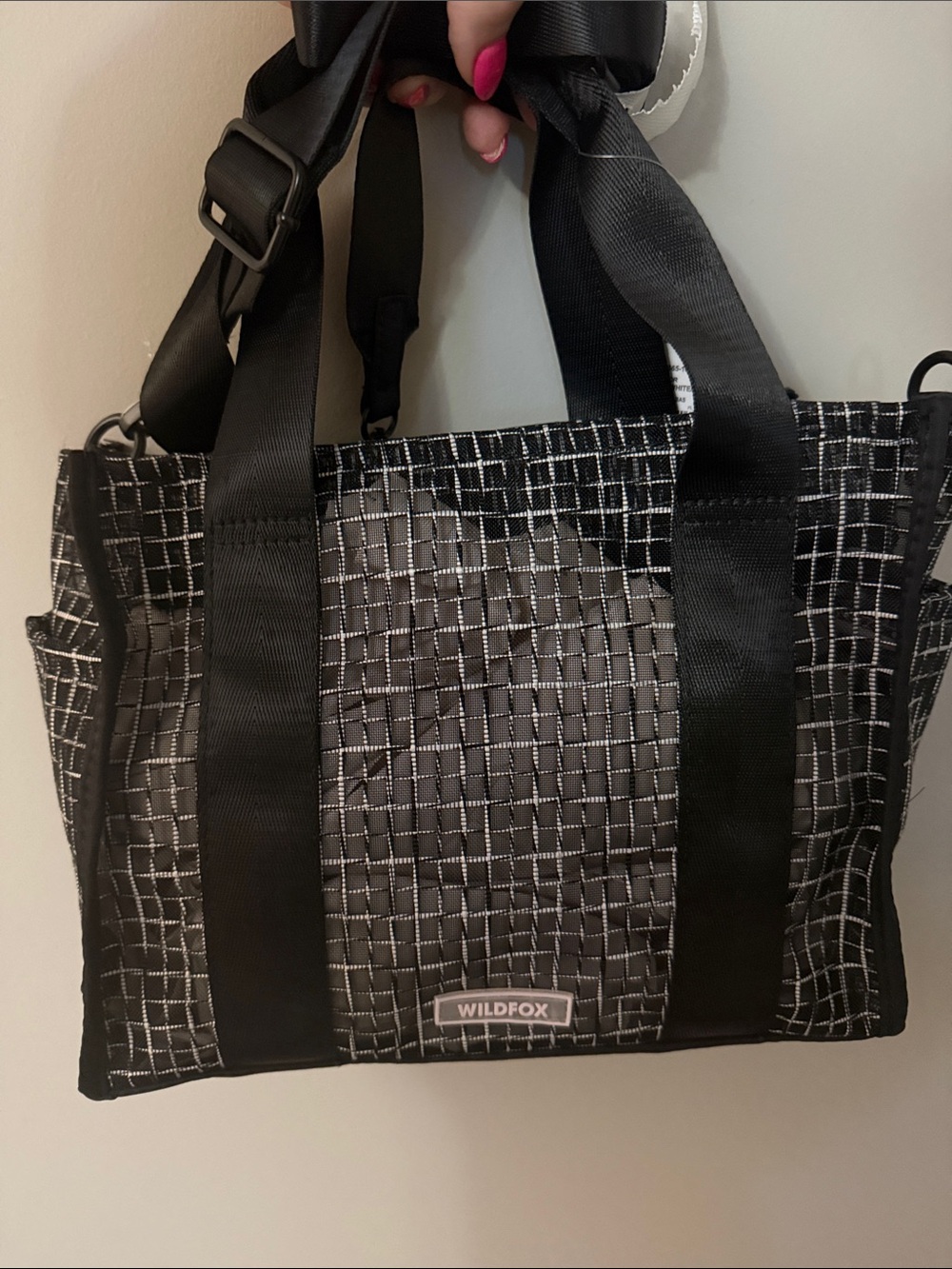 WF35. Small Mesh Black Tote - $65 Retail- NWT - SMALL TOTE